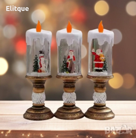 Коледна LED свещ, снимка 6 - Декорация за дома - 52545462