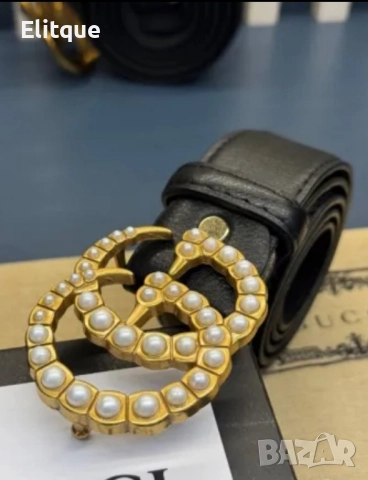 колани от естествена кожа в кутия Gucci 4см, снимка 4 - Колани - 52567457