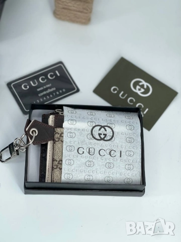 визитник от естествена кожа gucci louis vuitton , снимка 3 - Портфейли, портмонета - 51447652