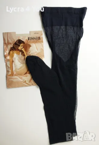 Wolford Satin Touch дамски чорапогащник M размер Admiral цвят, снимка 4 - Бельо - 49215208