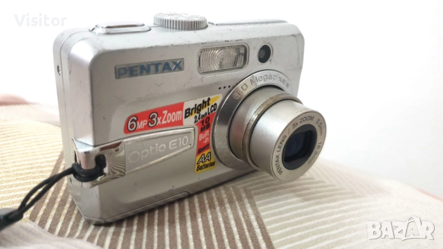 фотоапарат Pentax Optio E10, снимка 3 - Фотоапарати - 51450101