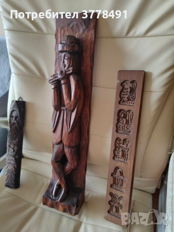 Дървени статуетки с ръчна изработка., снимка 2 - Декорация за дома - 53884130