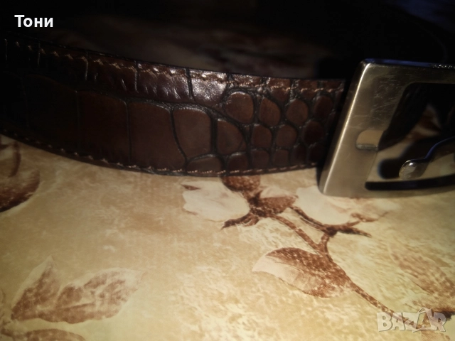 RENE LEZARD Оригинал Нов Кожен Мъжки Колан 115см., снимка 10 - Колани - 52562887