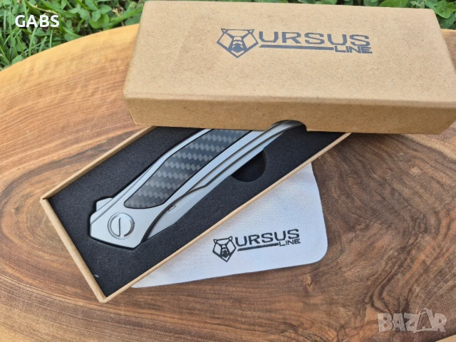 Сгъваем нож Shirogorov Quantum Ursus Lone,Cromax PM,два цвята,SH204, снимка 4 - Ножове - 50231870