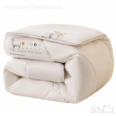 Капитониран чаршаф от нетъкана материя 1,80 x 2,00 м + 2 калъфки + Подарък Зимен юрган с овча вълна , снимка 6 - Спално бельо - 53401884