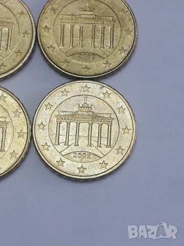 лот 10 цента Германия-2002 г. с букви A;D;G;J, снимка 5 - Нумизматика и бонистика - 53237898