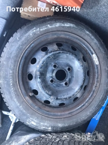 14 4бр оригинални джанти КИЯ KIA 4х100 ц.о.54.1мм J 4.5+зимни гуми 155/65/14, снимка 7 - Гуми и джанти - 52231462