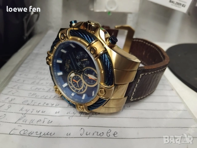 Invicta Bolt 52 мм с верижка и каишка !