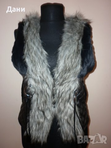 Пухкав елек Amonc -еко кожа, снимка 9 - Елеци - 50686694