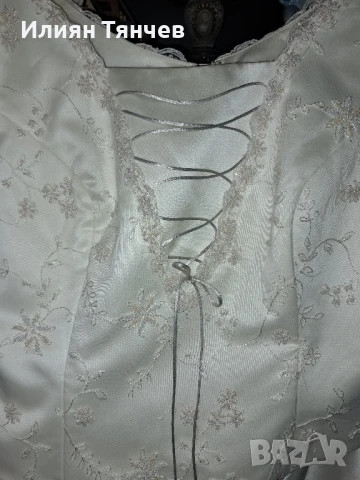 сватбена булчинска булченска рокля екрю голям размер, снимка 3 - Рокли - 51115748