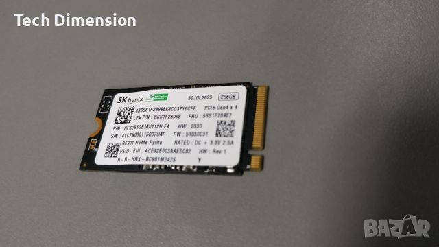 SSD NVME диск SK Hynix M.2 256GB в гаранция