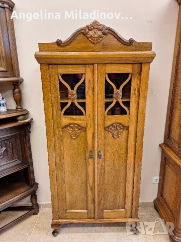 Античен шкаф - витрина, снимка 8 - Бюфети - 53782564
