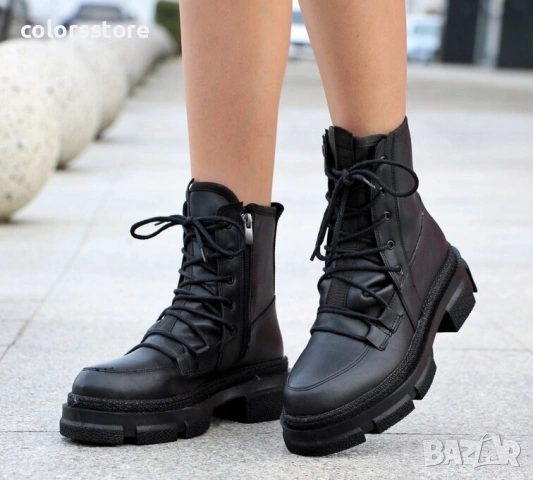 Равни боти - черна кожа - BRT10