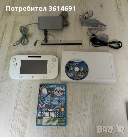 Nintendo WII U + New Super Mario Bros U + Monster Hunter, снимка 1