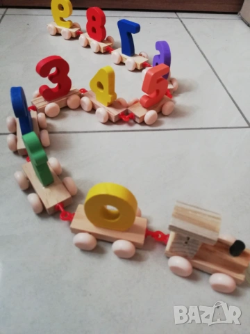 Дървено влакче с цифри, снимка 2 - Образователни игри - 53841208
