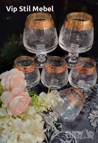 Италиански чаши за алкохол Murano Medichi 