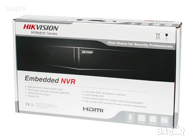 4-канално NVR записващо устройство Hikvision HWN-4104MH(D), 4K 8MP, 1U, Черно, снимка 2 - Други - 53455871