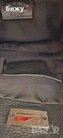 Дамска чанта от естествена кожа цвят черен , снимка 7 - Чанти - 45769386