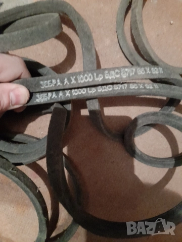 Трапецовидни ремъци и шмиргелова шайба, снимка 2 - Резервни части за машини - 52121555