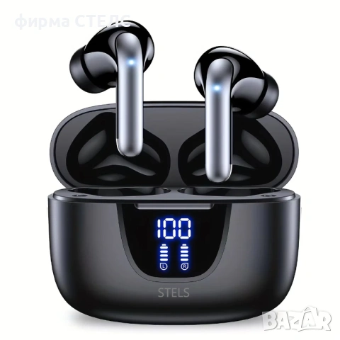 Безжични слушалки STELS S42 с ANC, LED дисплей и Водоустойчивост