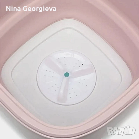 Мини сгъваема пералня с центрофуга – Компактна, мощна и идеална за всеки дом или пътуване - 12 литра, снимка 10 - Перални - 52904210