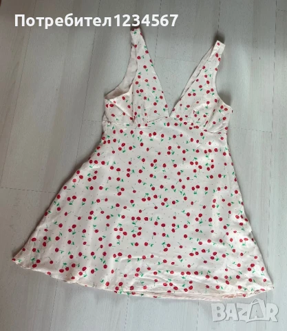 Нова рокля с череши на Zara M-L