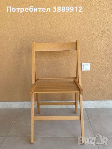 Продавам 3 бр. дървени столчета за тераса,градина, снимка 1 - Градински мебели, декорация  - 46408761