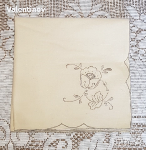 Комплект от шест стапинни салфетки- лен/ памук, снимка 2 - Антикварни и старинни предмети - 52636656