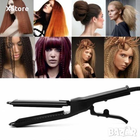 Професионална турмалинова преса за коса с йони, за всички типове коса - За вафлички, снимка 4 - Преси за коса - 52593467