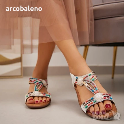 Дамски равни сандали, 3цвята , снимка 2 - Сандали - 50702213