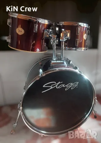 Барабани Stagg TiM Drum kit + PURE GEWA BasiX 14' snare соло барабанче, снимка 2 - Ударни инструменти - 48867627