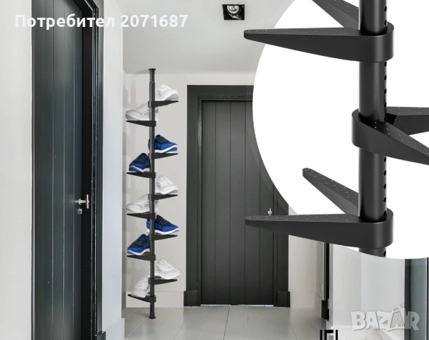 РАЗТЕГАТЕЛНА ПОСТАВКА ЗА ОБУВКИ, снимка 3 - Шкафове - 54266271