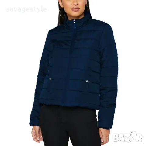 Дамско яке VERO MODA Simone Short Quilted Jacket Navy Blazer, снимка 3 - Якета - 48793193