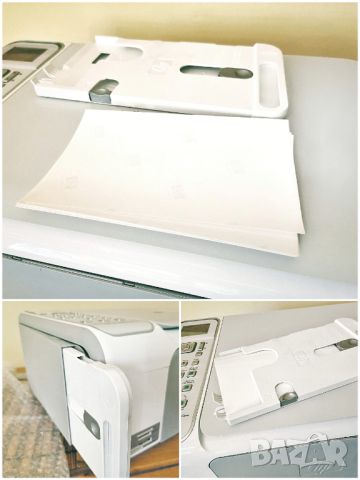 HP Photosmart C4180 All-in-One / цветен мастилоструен принтер скенер копир / състояние: отлично, снимка 12 - Принтери, копири, скенери - 45568584