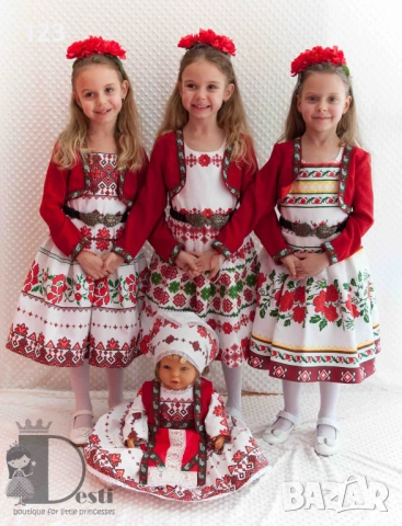Детска Народна Носия ТЕДИ-МОД за момичета и момчета, снимка 7 - Детски комплекти - 53912802