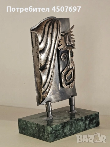 сребърна скулптора от 70 те години, снимка 10 - Антикварни и старинни предмети - 53826276