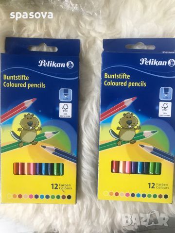 12 цветни молива Pelikan, снимка 1 - Други - 46501876