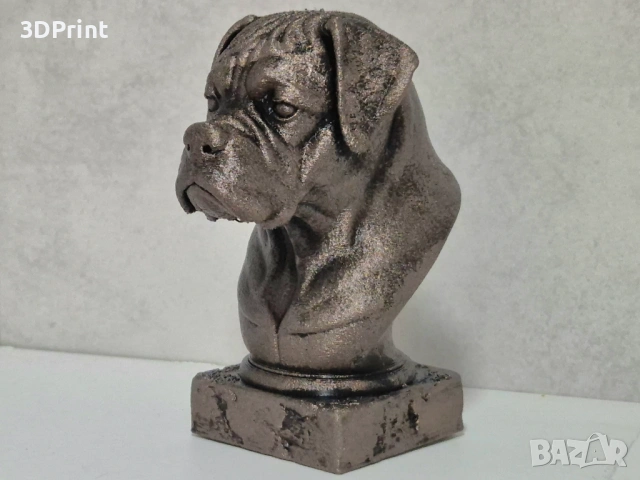 Boxer Dog Bust / Боксер куче Бюст, снимка 5 - Статуетки - 53368828