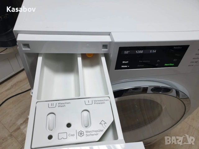 Miele 9кг 1600rpm Wi-Fi TwinDos Пералня Миеле 12м Гаранция, снимка 6 - Перални - 53103950
