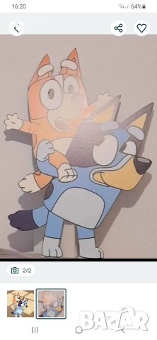 Голяма Фигура на Блуи и Бинго , снимка 2 - Декорация за дома - 54166340