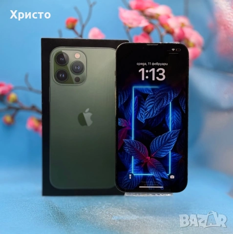 Apple iPhone 13 Pro Max, 128GB, 5G, Alpine Green  , снимка 2 - Apple iPhone - 53480517