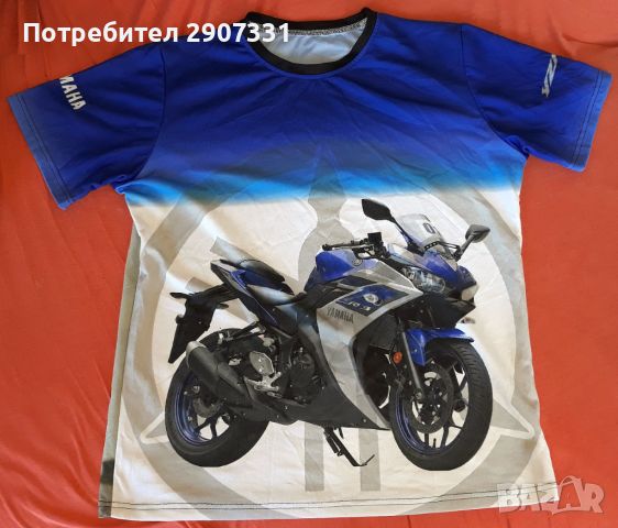 Тениска с мотоциклет Yamaha YZF R3. официален продукт, снимка 1 - Тениски - 46522816