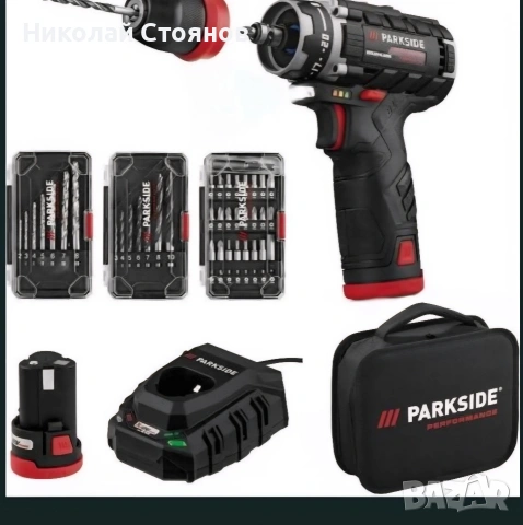 Нов Безчетков винтоверт Parkside Performance 12V 2броя батери, снимка 7 - Винтоверти - 54230848