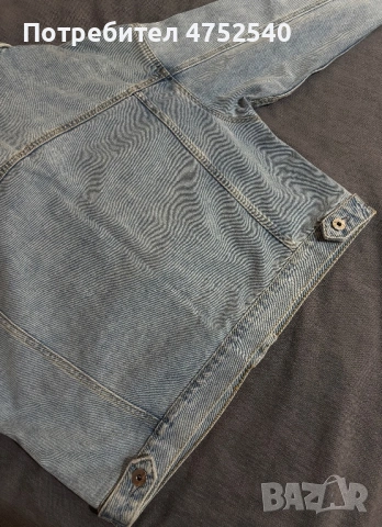 Синьо дънково яке – много добро състояние, снимка 3 - Якета - 53779618