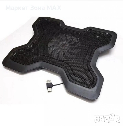 Охладител за лаптоп – Мощно охлаждане с безшумен вентилатор и RGB ефект, снимка 4 - Лаптоп аксесоари - 53459452