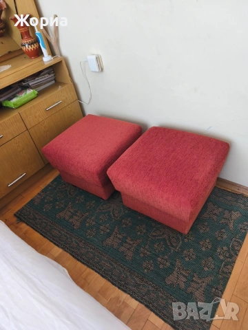 Холна гарнитура червена Пловдив , снимка 2 - Дивани и мека мебел - 53386751