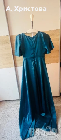  Елегантна дълга рокля Л / L размер, снимка 3 - Рокли - 51237508