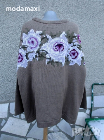 4XL Нов пуловер BPC с рози , снимка 4 - Блузи с дълъг ръкав и пуловери - 52241827