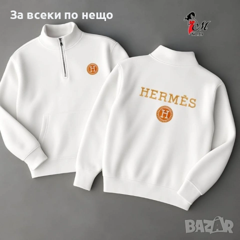 Hermes Мъжка Блуза С Дълъг Ръкав Хермес - Налични Различни Цветове Код SK481, снимка 3 - Блузи - 53039090