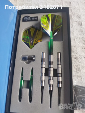 80% tungsten професионални стрели за софт дартс,18гр, снимка 2 - Дартс - 51408604